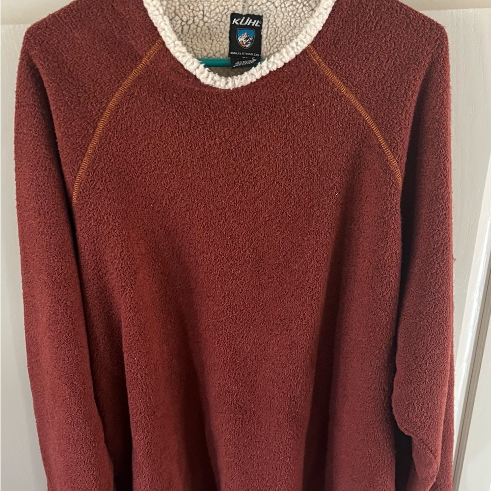 KUHL Men's(unisex) Brick Red Crewneck Sweater